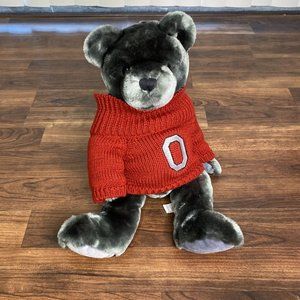 Vintage Velvete by Greek Hunter Ohio State Bear 8'' Stuffed Animal Toy Ohio